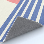 Beach Horizon Lines pink blue Rug Gallery Image 4
