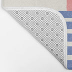 Beach Horizon Lines pink blue Bath Mat Gallery Image 2