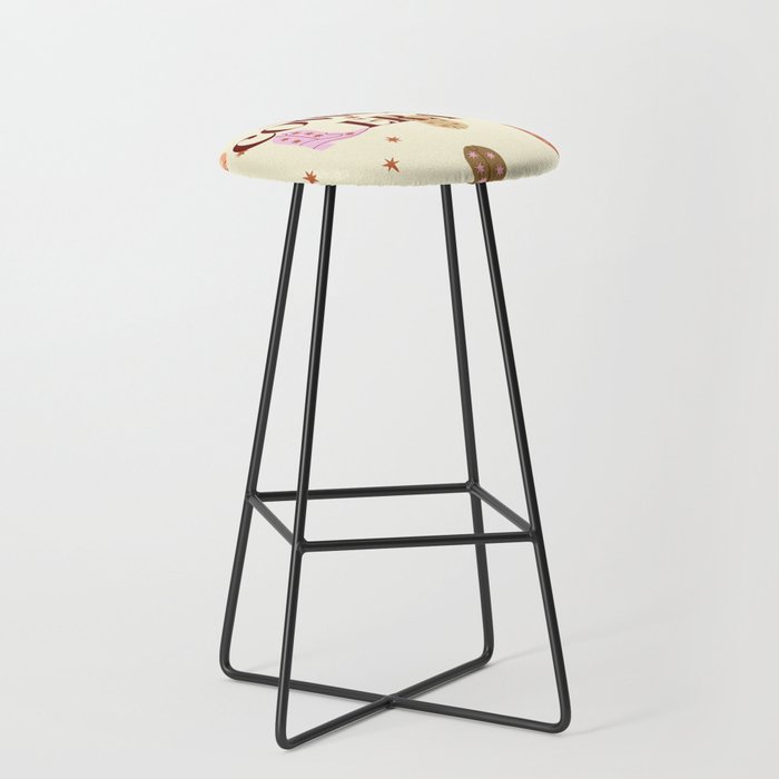 Cowgirl boots pattern Stool Gallery Image 1
