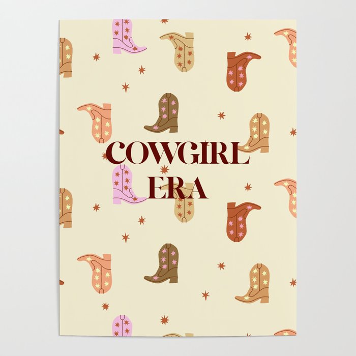 Cowgirl boots pattern Poster Gallery Image 4