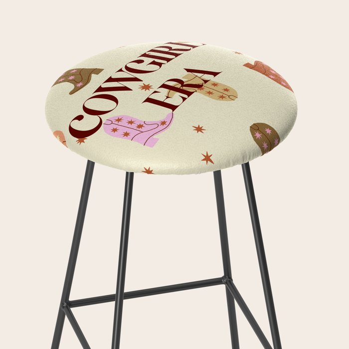 Cowgirl boots pattern Stool Gallery Image 2