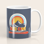 SKI ON! retro badge Coffee Mug Gallery Image 1