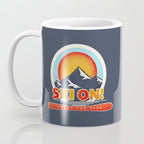 SKI ON! retro badge Coffee Mug Gallery Image 3