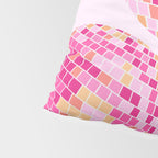 Disco Balls Illustration (Pink/Yellow Palette) Pillow Sham Gallery Image 4