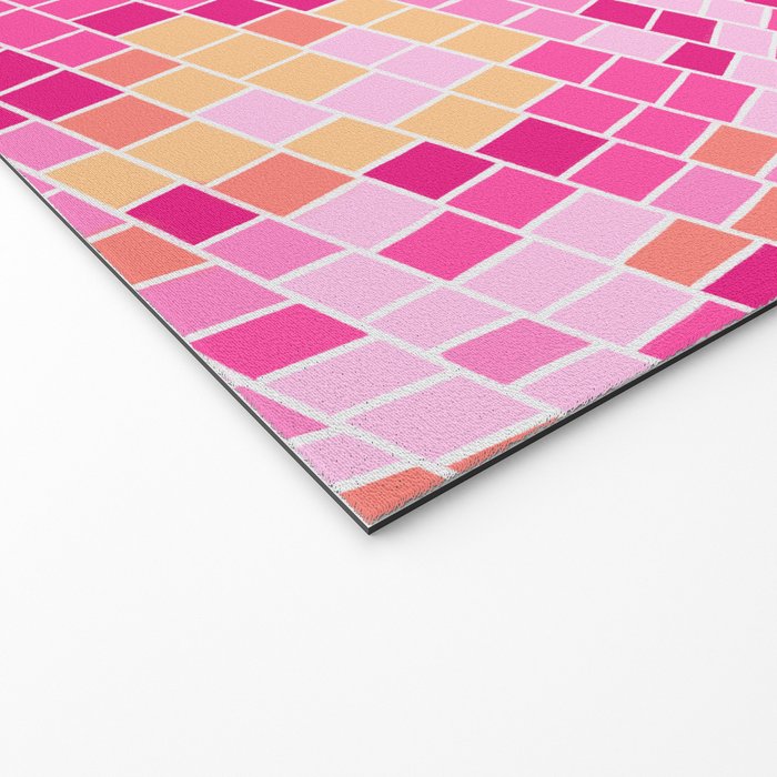 Disco Balls Illustration (Pink/Yellow Palette) Welcome Mat Gallery Image 2