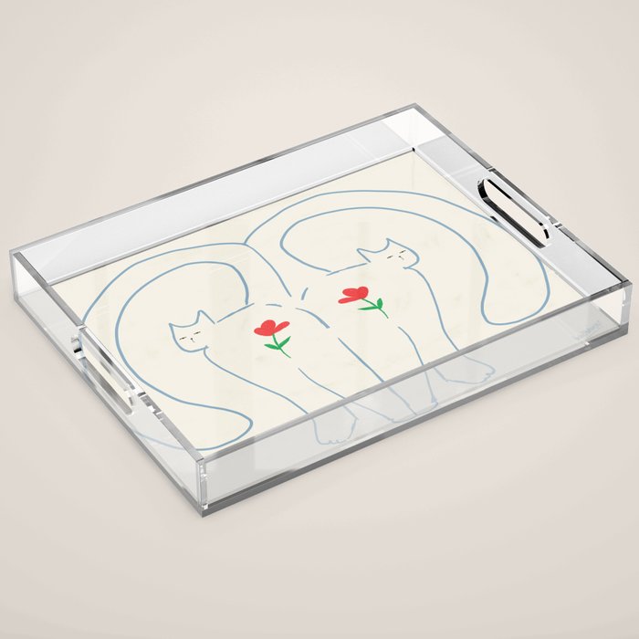 Pinocha Flower Acrylic Tray Gallery Image 1