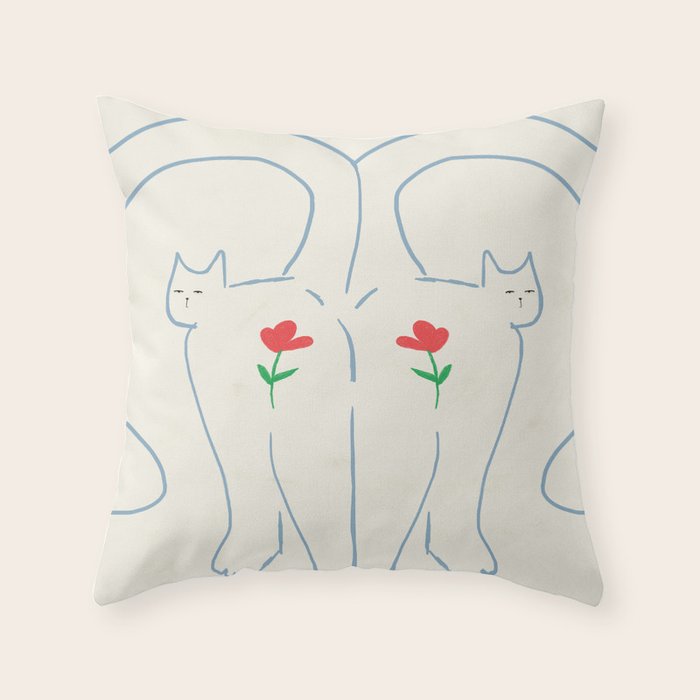 Pinocha Flower Throw Pillow Gallery Image 1