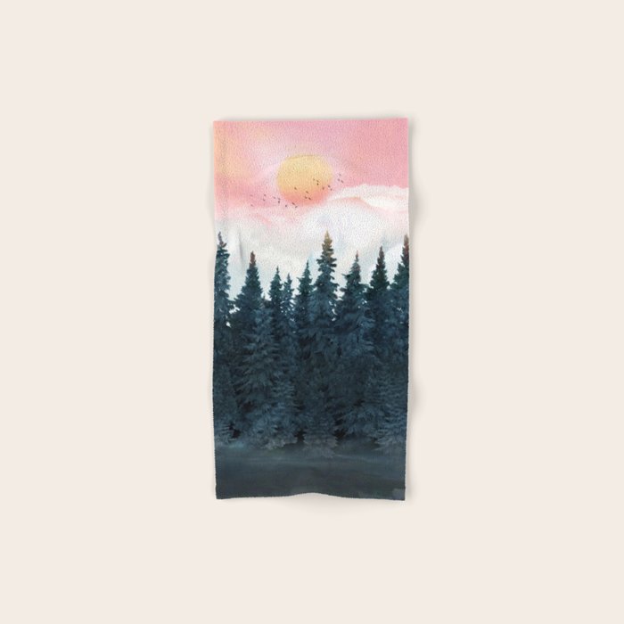 Forest Under the Sunset Towels Gallery Image 1