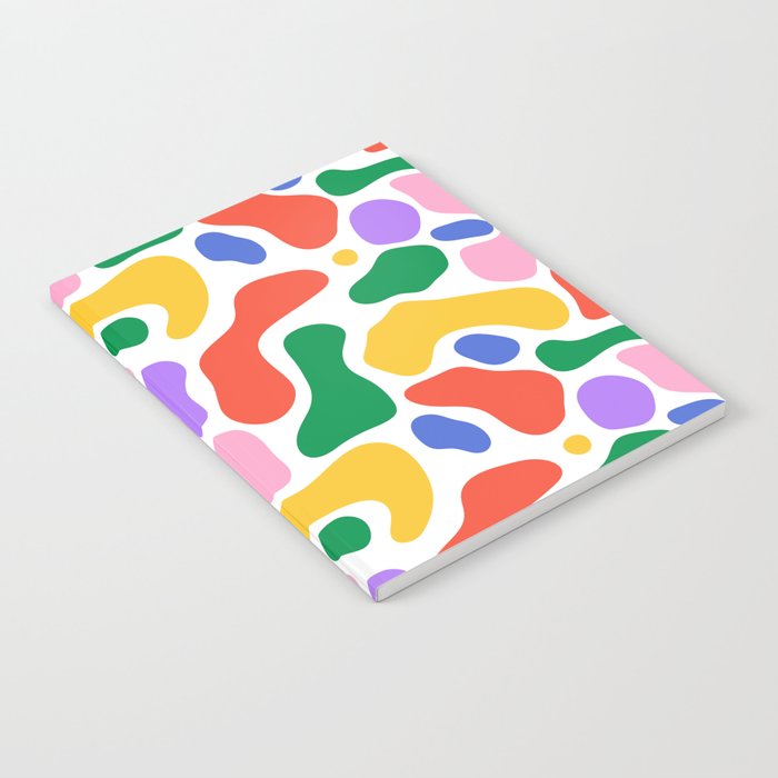 Colorful rainbow organic shape art pattern Notebook Gallery Image 2