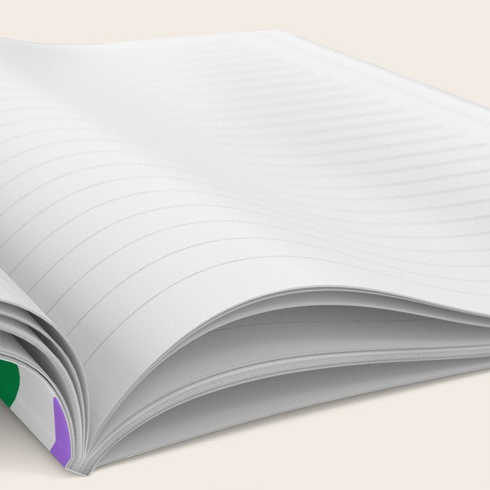 Colorful rainbow organic shape art pattern Notebook Gallery Image 2