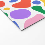 Colorful rainbow organic shape art pattern Welcome Mat Gallery Image 2