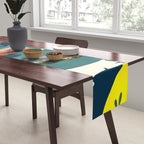 Three Crocodiles_Wildlife Jungle Animals Forest_Whimsical Scary Quirky Crocs_Eclectic Tropical Table Runner Gallery Image 2