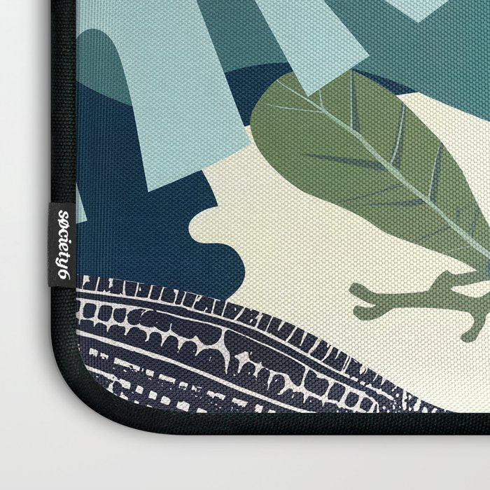 Three Crocodiles_Wildlife Jungle Animals Forest_Whimsical Scary Quirky Crocs_Eclectic Tropical Laptop Sleeve Gallery Image 3