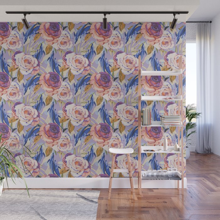 Dolphins in the roses A Wall Mural Gallery Image 1