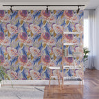 Dolphins in the roses A Wall Mural Gallery Image 1