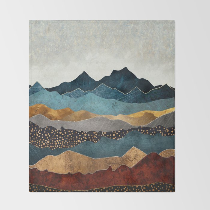 Amber Dusk Throw Blanket Gallery Image 2