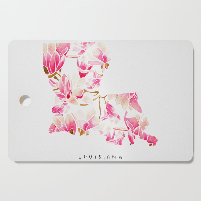 Louisiana State Flower - Magnolias Cutting Board Gallery Image 1