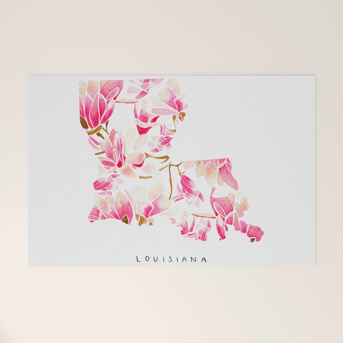 Louisiana State Flower - Magnolias Welcome Mat Gallery Image 1