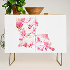 Louisiana State Flower - Magnolias Credenza Gallery Image 1