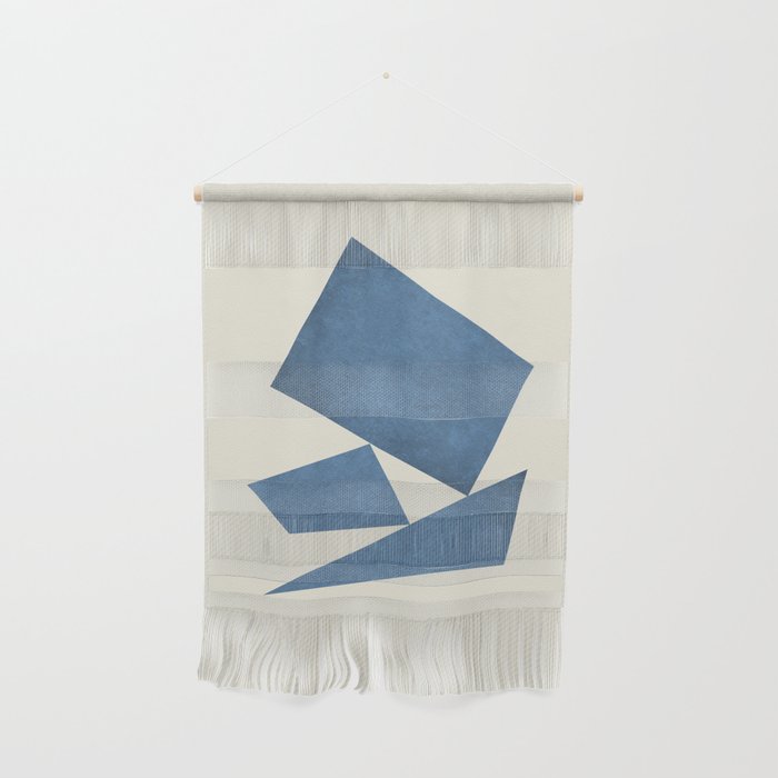 3 Forms Composition - Blue Wall Hanging Gallery Image 1