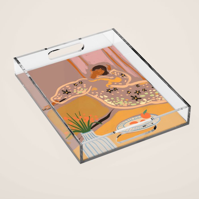 Slow Down Sunday Acrylic Tray Gallery Image 1