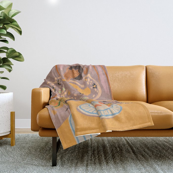 Slow Down Sunday Throw Blanket Gallery Image 1