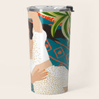 Beach. Read. Sleep. | Boho Woman Sea Beachy Travel | Summer Birds Sand Picnic Ocean Vacation Travel Mug Gallery Image 2