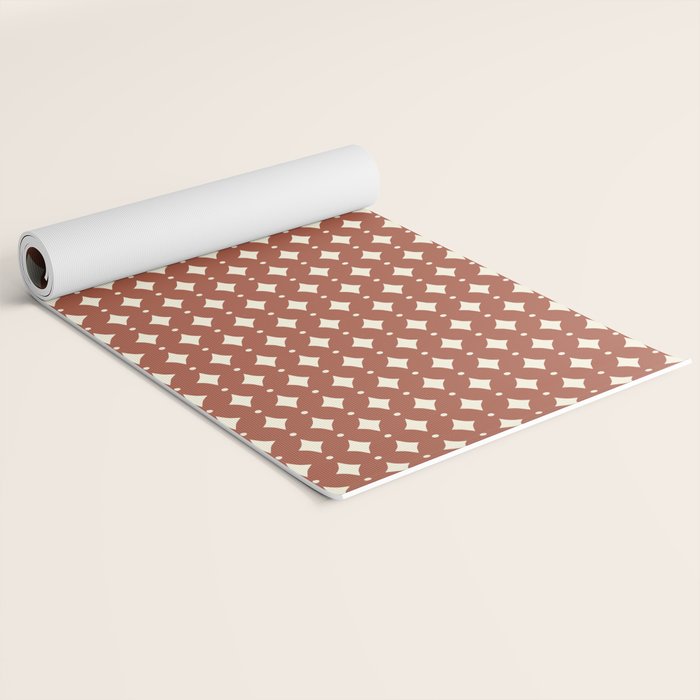 Vintage Stars X Brick Red Yoga Mat Gallery Image 2