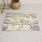 Winter Birch Trees - Scandinavian decor nature photograph Rug Gallery Image 1