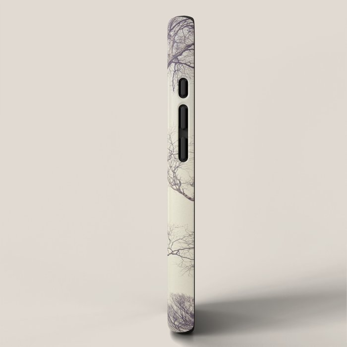 Winter Birch Trees - Scandinavian decor nature photograph iPhone Case Gallery Image 2
