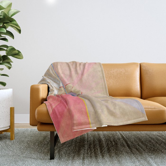 Hilma af Klint "The Swan, No. 11, Group IX-SUW" Throw Blanket Gallery Image 1