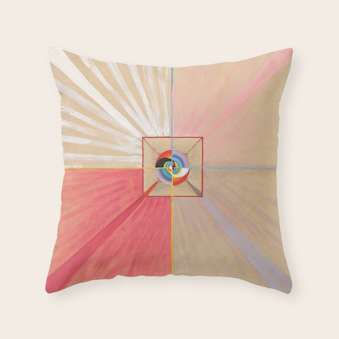 Hilma af Klint "The Swan, No. 11, Group IX-SUW" Throw Pillow Gallery Image 1