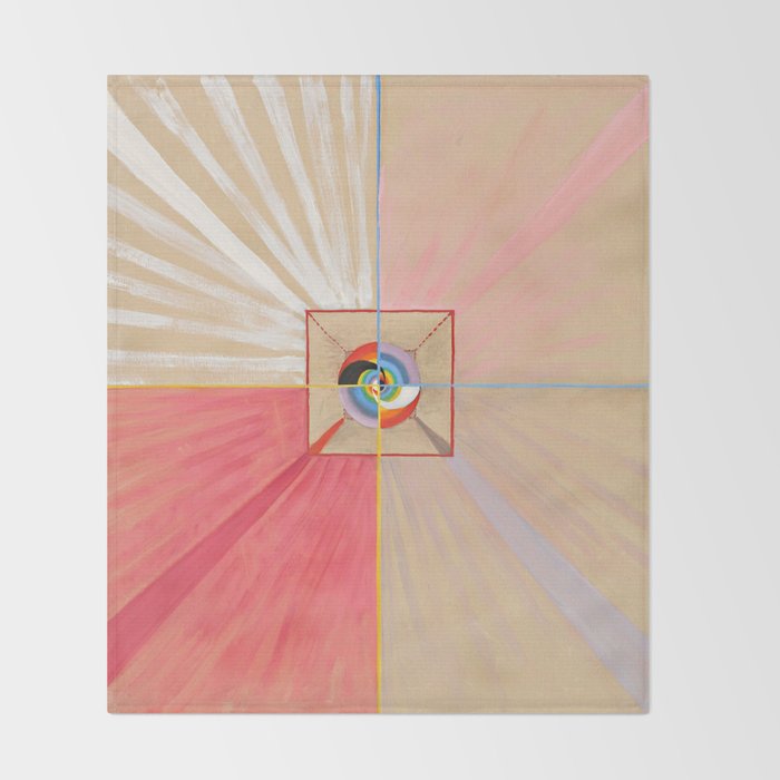 Hilma af Klint "The Swan, No. 11, Group IX-SUW" Throw Blanket Gallery Image 2