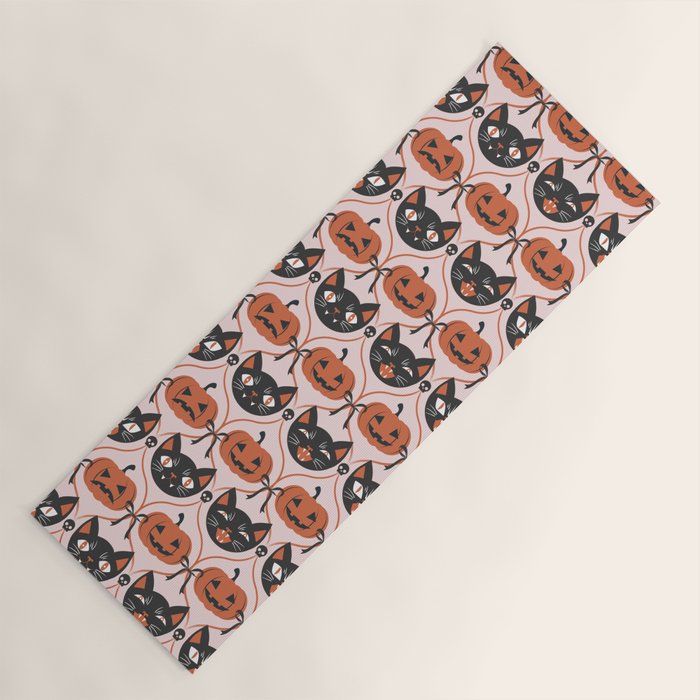 Enchanted Vintage Halloween Yoga Mat Gallery Image 1