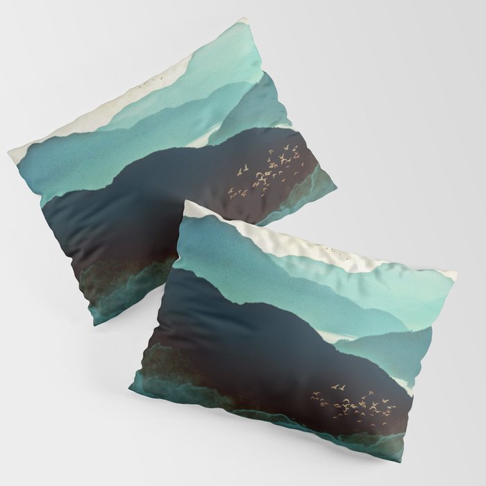 Indigo Mountains Pillow Sham Gallery Image 3