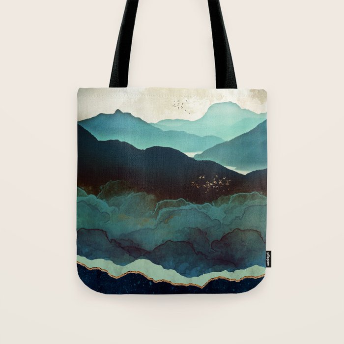 Indigo Mountains Tote Bag Gallery Image 1
