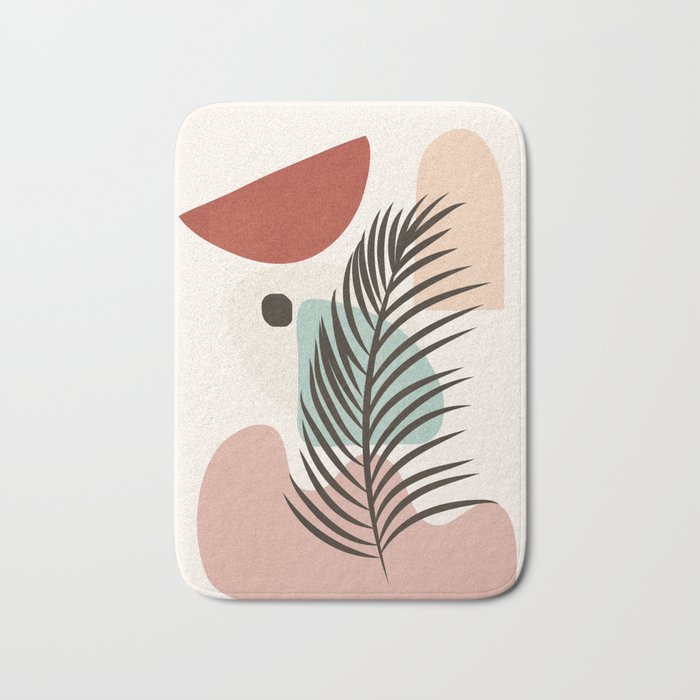 Leaf Design 02 Bath Mat Gallery Image 1