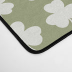 Clovers XXVIII Natural Green Botanical Pattern Desk Mat Gallery Image 4