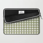 Clovers XXVIII Natural Green Botanical Pattern Laptop Sleeve Gallery Image 2