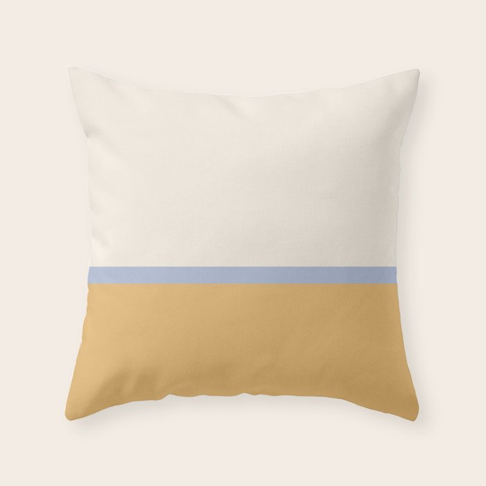 Neutral Summer Colour Block Throw Pillow Gallery Image 6