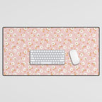Spring Garden Dlicate Blooms - Pink Desk Mat Gallery Image 1