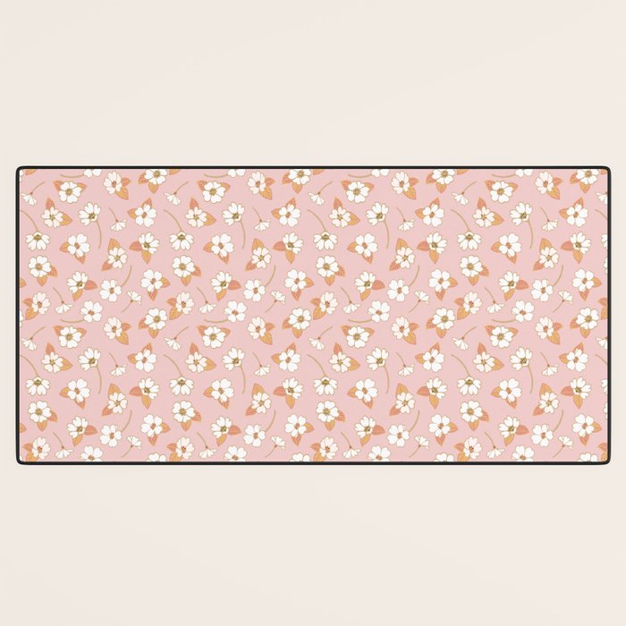 Spring Garden Dlicate Blooms - Pink Desk Mat Gallery Image 3