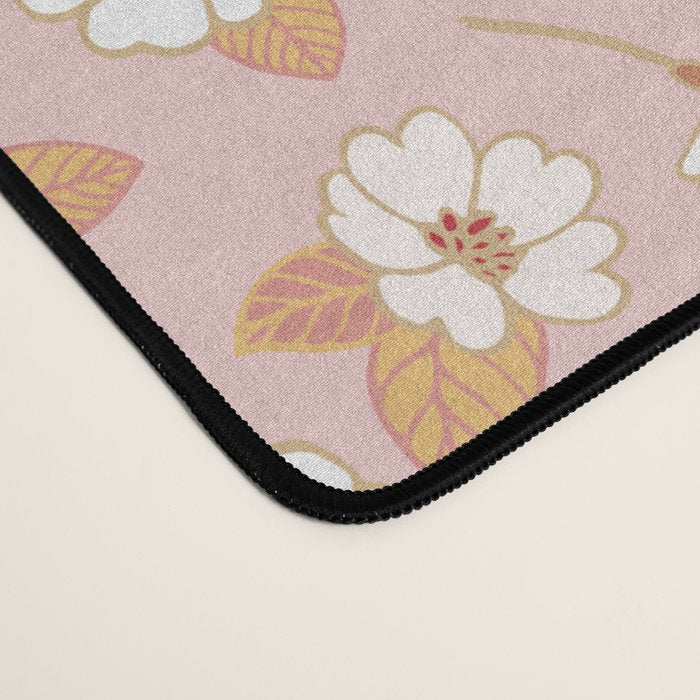 Spring Garden Dlicate Blooms - Pink Desk Mat Gallery Image 4