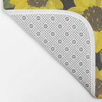 Sunflowers Acrylic on Charcoal Bath Mat Gallery Image 2