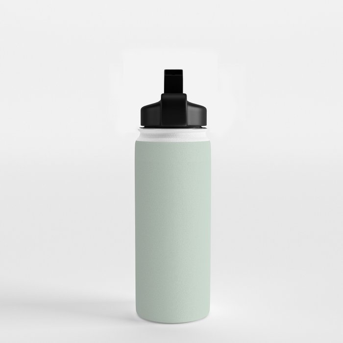 Light Sage Green Solid Water Bottle Gallery Image 2