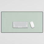 Light Sage Green Solid Desk Mat Gallery Image 1