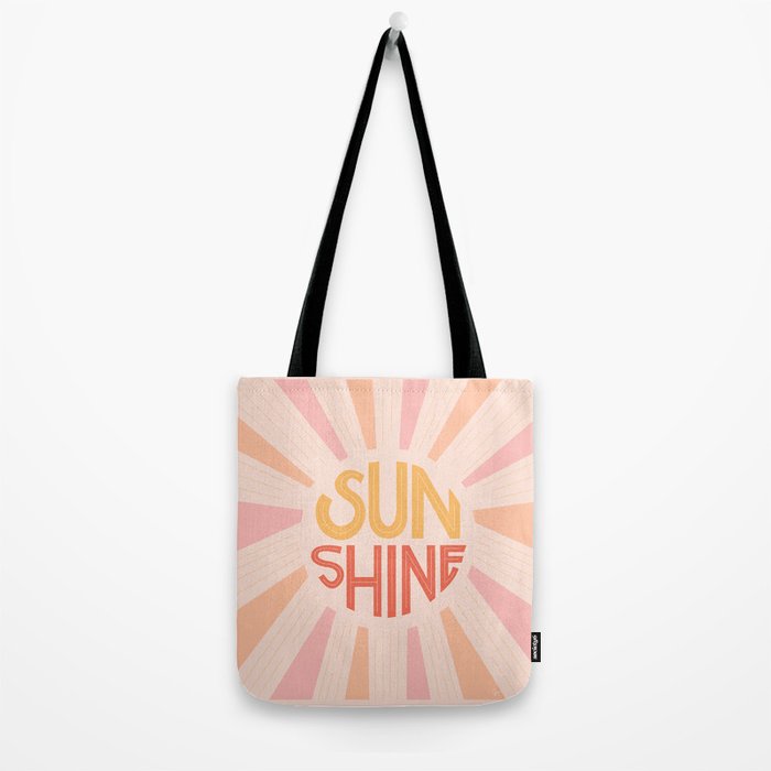Sunshine Hand Lettering Tote Bag Gallery Image 2