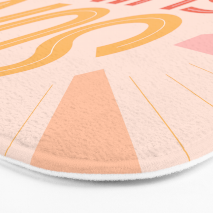 Sunshine Hand Lettering Bath Mat Gallery Image 3