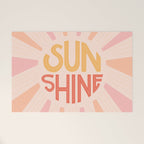 Sunshine Hand Lettering Welcome Mat Gallery Image 1