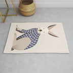 Whimsical European Hare Rug Gallery Image 1